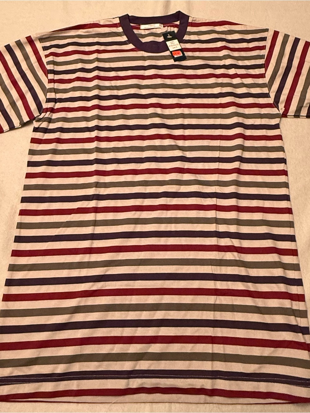 Vintage St Michael Marks & Spencer Striped T-Shirt Men’s Small NWT Retro